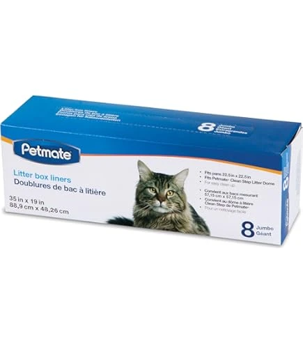 Petmate Litter Pan Liners Hi-Back Large 8ct