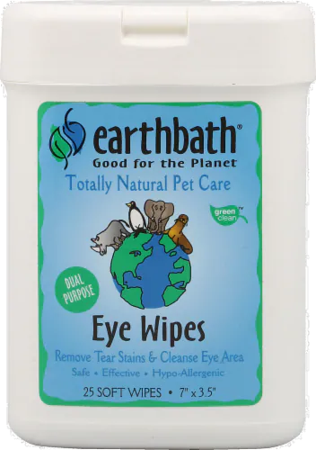 Earthbath Eye Wipes for Dogs, 25ct