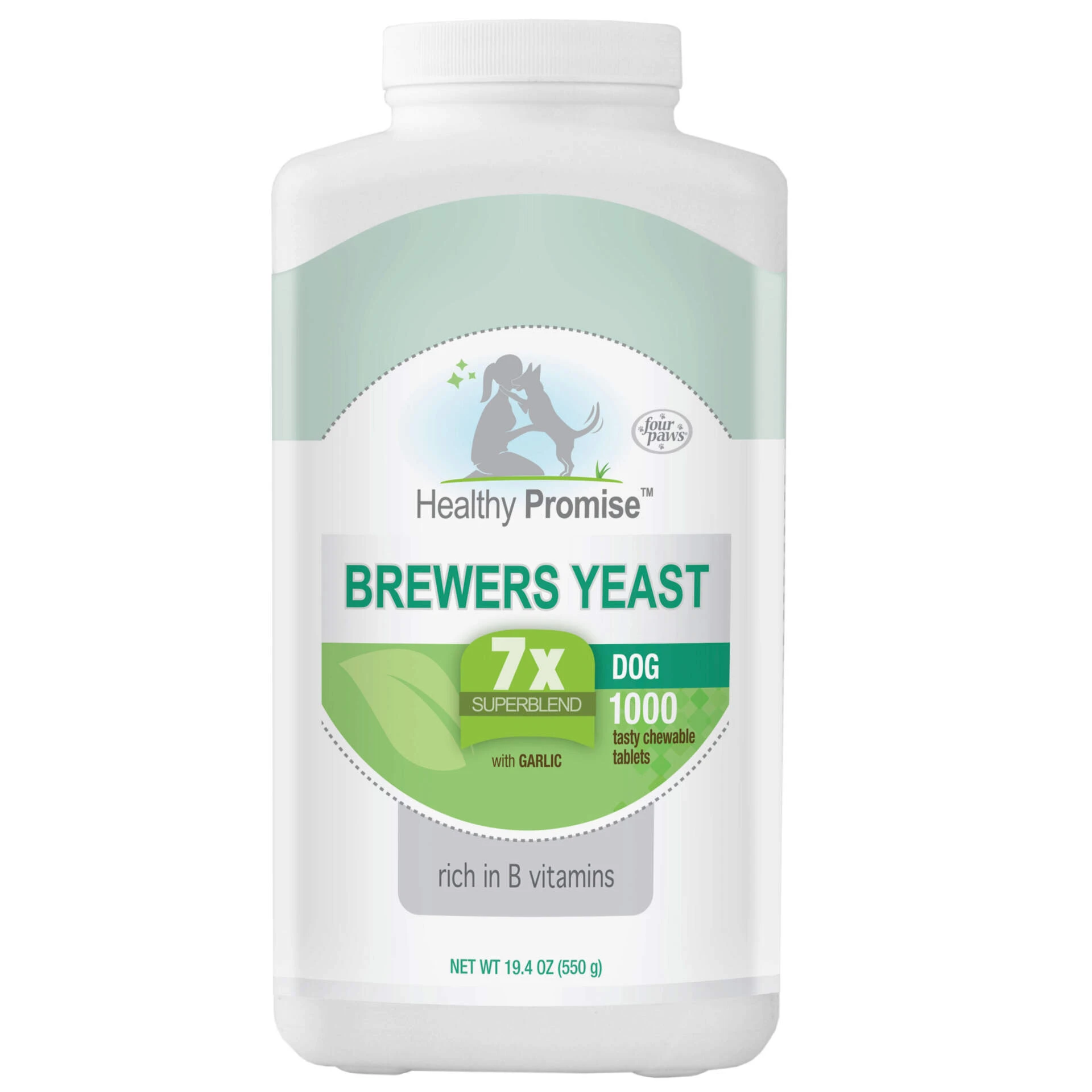 Four Paws Brewers Yeast With Garlic 125ct