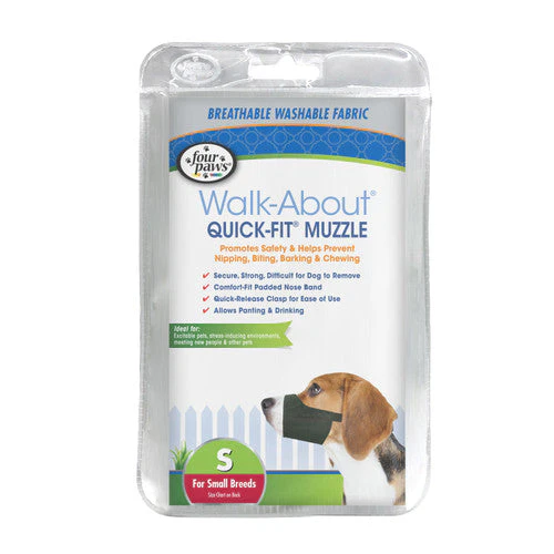Four Paws Quick Fit Muzzle Black Size 2