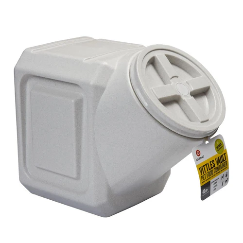 Gamma 2 White Plain Plastic 640oz Pet Food Container