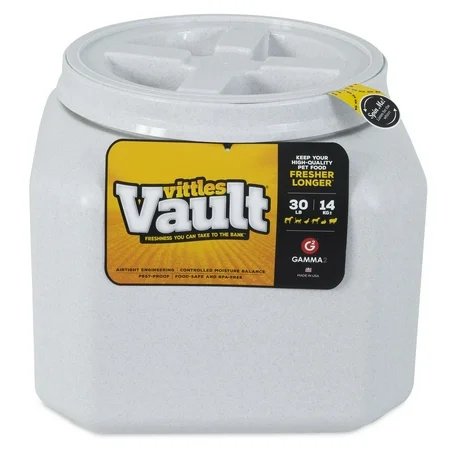 Vittles Vault Prime 30 Pound Airtight Pet Food Container