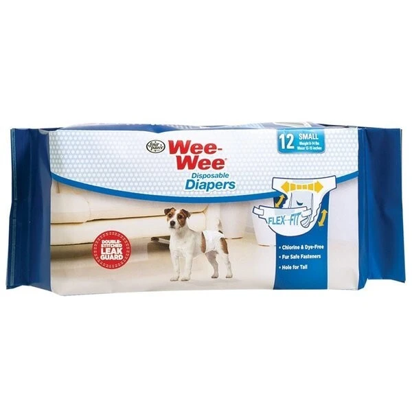 Wee Wee Disposable Diapers, 12Pk Small