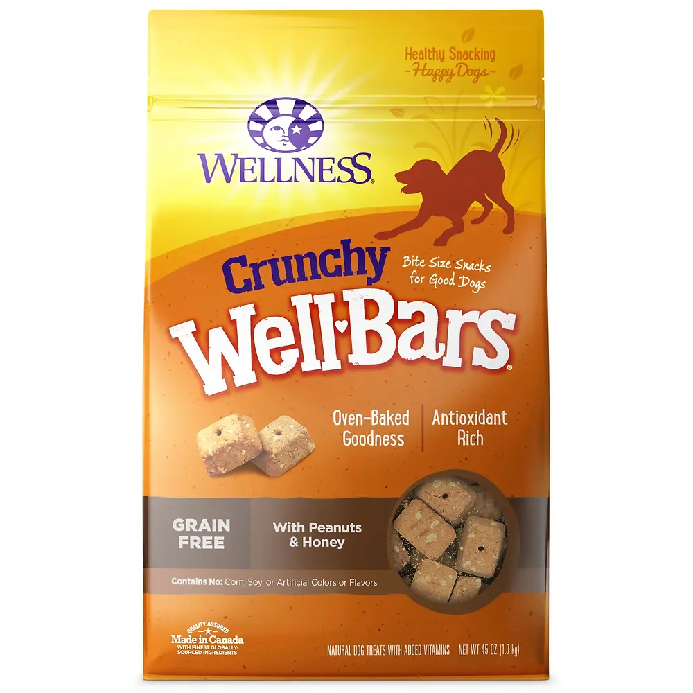 Wellness Crunchy Wellbars Peanut & Honey, 50 OZ