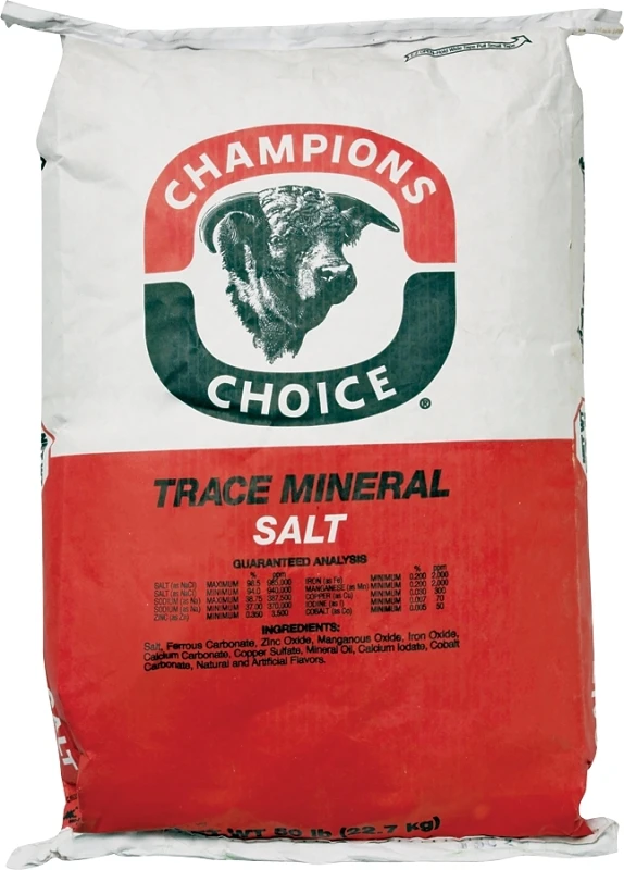 Champions Choice Trace Mineral Salt 50lb