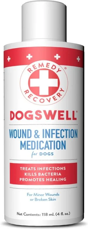 Dogswell Remedy + Recovery Wound & Infection Medication for Dogs, 4 fl oz