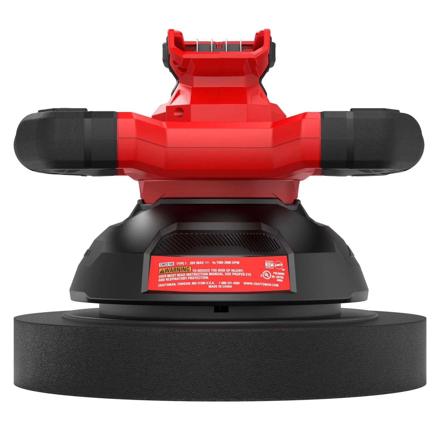 Craftsman V20 Cordless 10 Inch Polisher With Variable Speed And Over-molded Grips