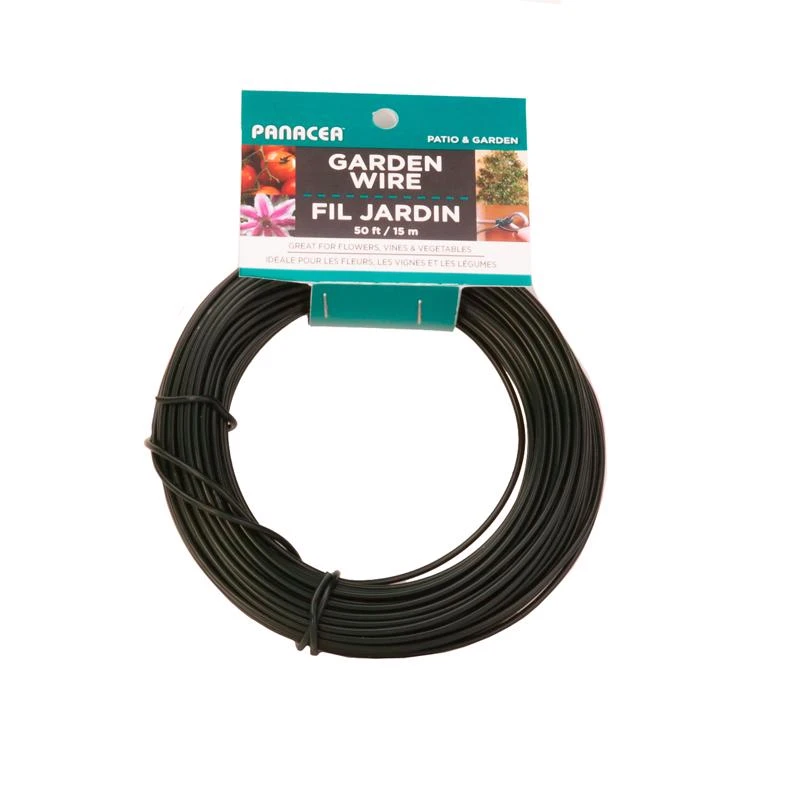 Panacea Black Garden Ties Plant Training Wire 50 Ft. Model 86850a