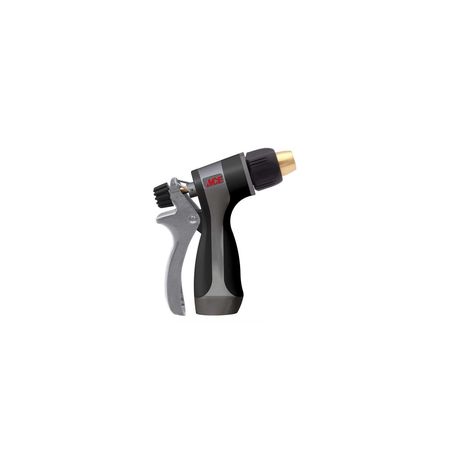 Heavy-duty Adjustable Metal Hose Nozzle With Fan And Solid Stream