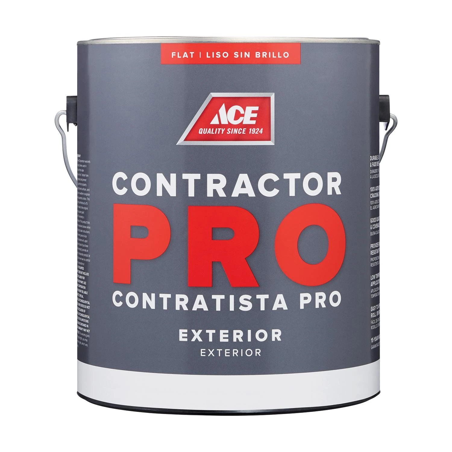 Ace Contractor Pro Flat White Exterior Paint 1 Gallon For Outdoor Use