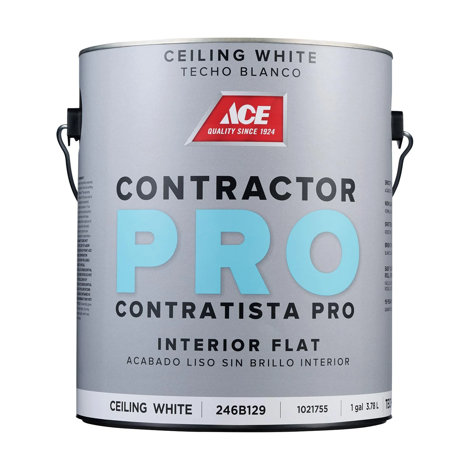 Ace Contractor Pro Flat Bright White Ceiling Paint Interior 1 Gallon