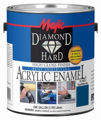 Majic Diamondhard Anti-rust Acrylic Paint, High Gloss Royal Safety Blue, Gallon