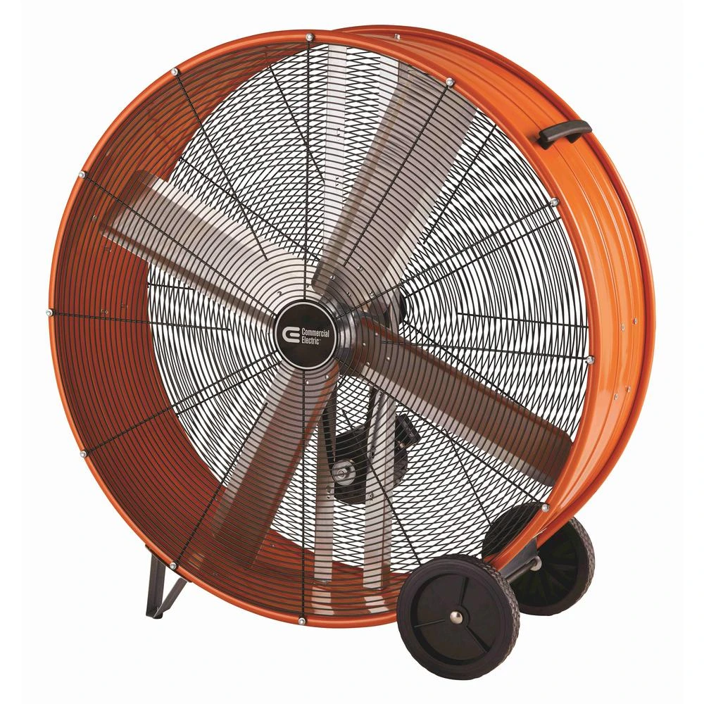 42 Inch Heavy Duty Belt Drive Drum Fan With Hanging Receivers