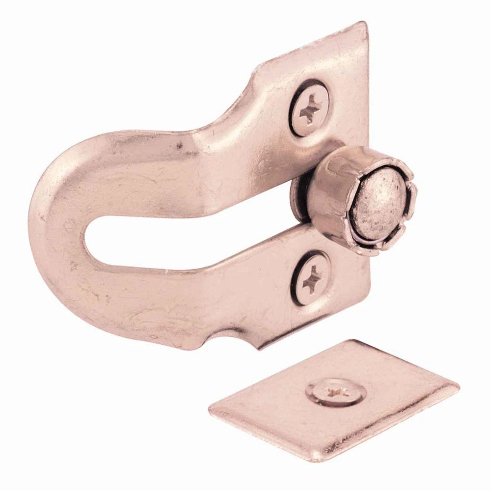 Prime-line U 9939 Double Hung Wood Window Vent Lock - Brass Plated, 2 Locks