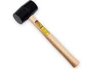 Ivy Classic 15016 16 Ounce Black Rubber Mallet With Hardwood Handle