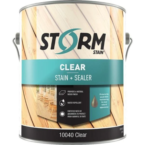 Storm 10140-1 1 Gallon Clear Stain And Sealer 250 Voc