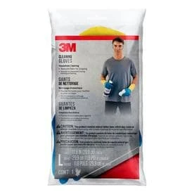 3m Large Rubber Cleaning Gloves 1-count Model 90019 For Household Cleaning
