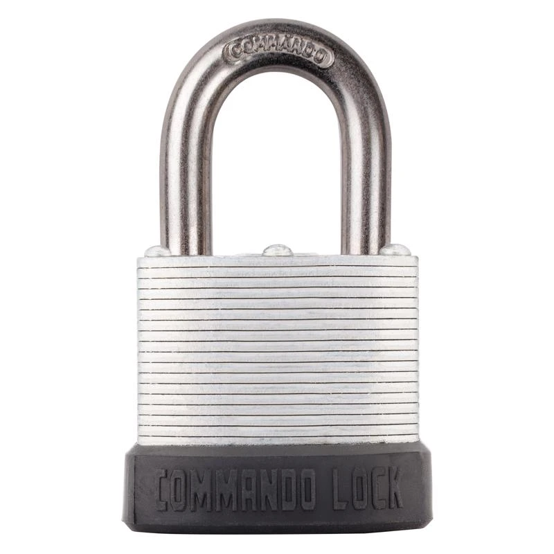 Commando Lock 3 In. H X 1.75 In. W X 1 In. L Laminated Steel Padlock