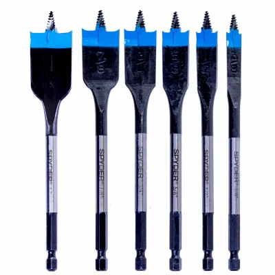 Spyder Stinger 6-piece Spade Woodboring Bit Set For Woodworking