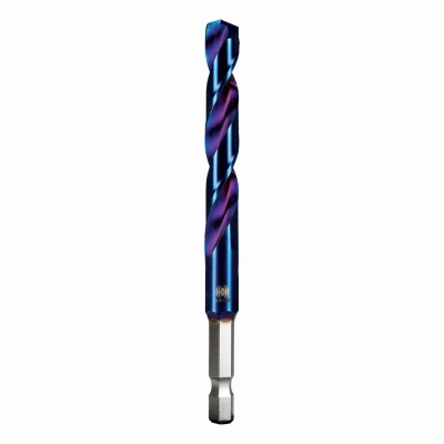 Mach-Blue Impact Twist Drill Bit, 3/8 Inch Diameter, High Performance