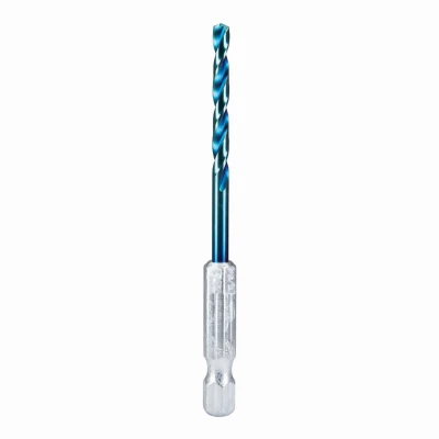 Mach-Blue Impact Twist Drill Bit 9/64 Inch High-Speed Steel