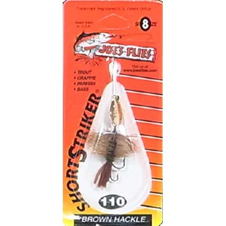 Joe's Flies 110-8 Size 8 Brownhackle Trout Fishing Short Striker Fly