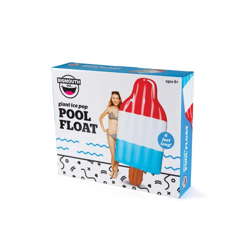Bigmouth Giant Inflatable Ice Pop Pool Float 72" X 34" For Ages 8+