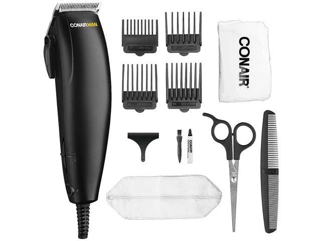 Conair Hc102ngb 12-piece Dual Voltage Haircut Kit For Home And Travel