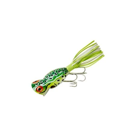Arbogast Hula Popper 3/8 Oz Fishing Lure 2 In Leopard Frog Color