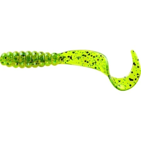 Mister Twister Mtsf20-11bgn Meeny Curly Tail Grub 3" Pumpkin Green