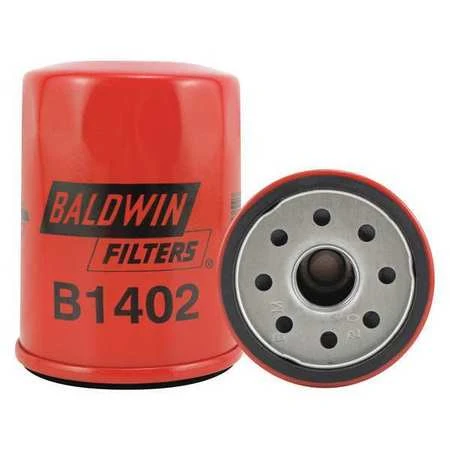 Baldwin B1402 Spin-on Oil Filter, 3-1/2" Length, 2-9/16" Diameter, 18 Micron Rating