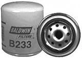 Baldwin B233 Spin-on Oil Filter, Length: 4-3/8", Diameter: 3-11/16", Micron Rating: 18