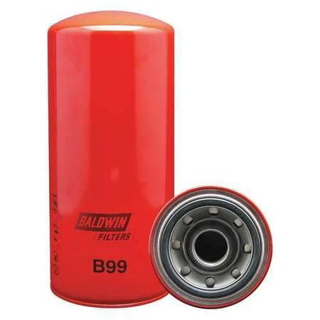 Baldwin B99 Heavy Duty Spin-on Oil Filter, Length: 12-3/32", Dia.: 5-3/8"