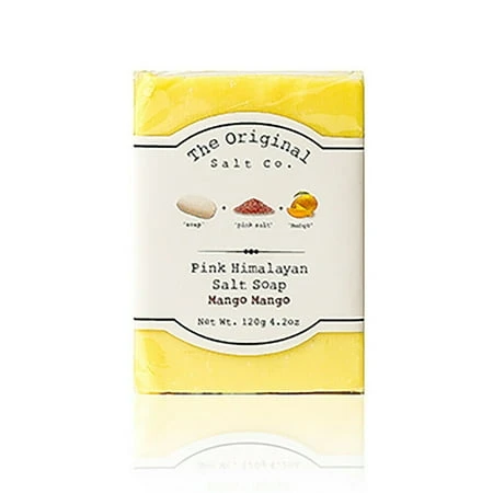The Original Salt Company Pink Himalayan Salt Soap 4.2 Ounces Mango Mango Scent