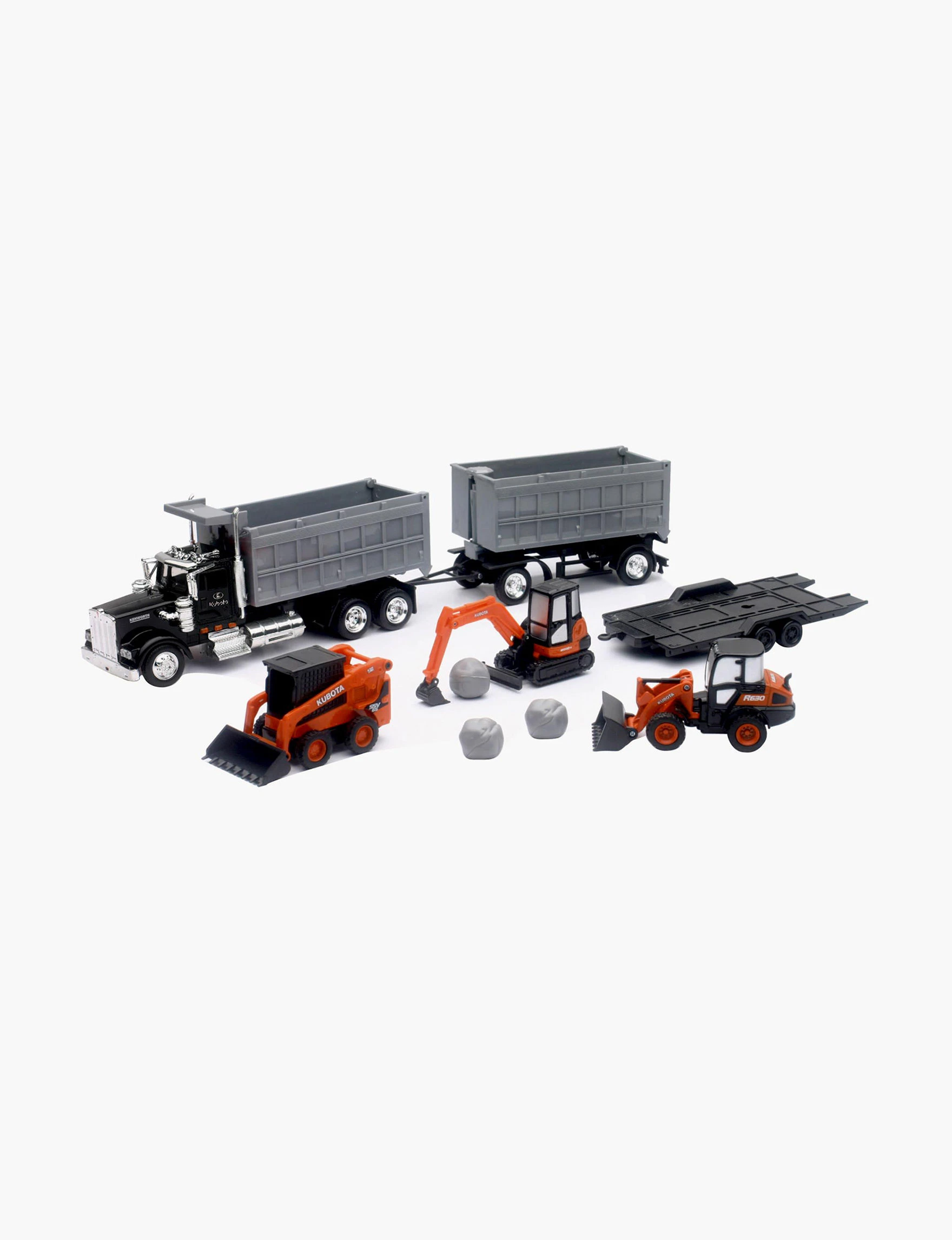 New Ray Kubota Construction Vehicle with 1:43 Kenwood Dump Truck