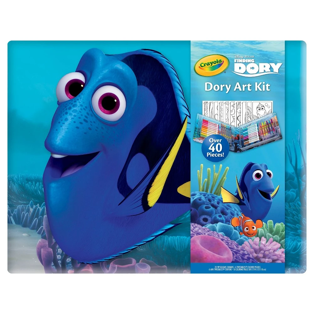 Crayola Disney Pixar Finding Dory Art Kit - Multi-color Drawing Tools Set