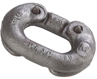 Peerless Industrial Group Connecting Links, 1/4 In, 1,325 Lb Load, Hot Galvanized, 8050215