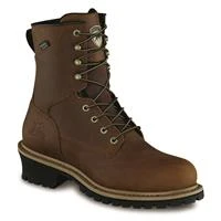 Irish Setter Mesabi Waterproof Steel Toe Logger Work Boots For Men - Brown - Size 12m