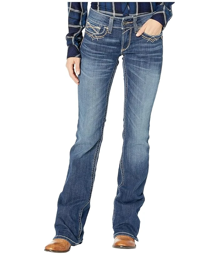 Ariat R.e.a.l. Bootcut Stretch Entwined Jeans In Festival Blue