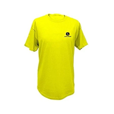 Men's John Deere Neon Yellow T-shirt Size Medium