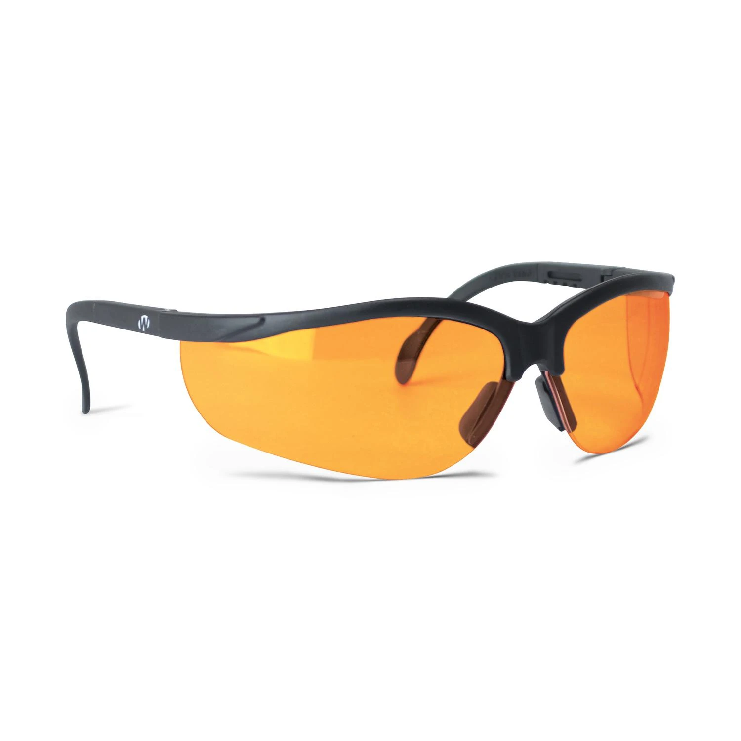 Walker's Game Ear Gwp-amblsg Shooting Glasses Amber Lens Black Frame 1 Piece