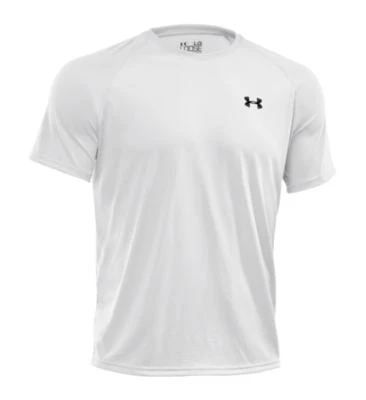 Under Armour Men's Ua Tech Short Sleeve T-shirt - Small - White/black