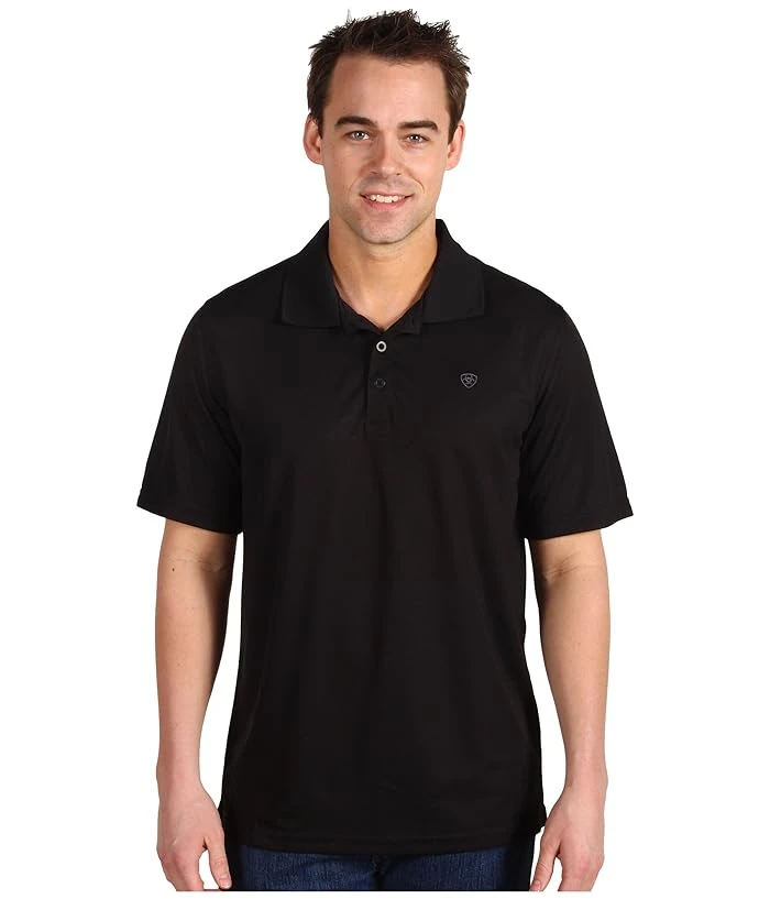 Ariat Men's Tek Polo Shirt, Black, Xx-large, Short Sleeve Pullover