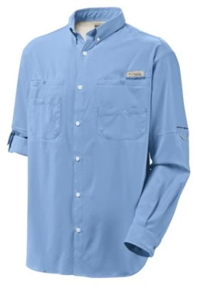 Columbia Men's Tamiami Ii Long Sleeve Shirt - Medium - Sail Blue