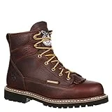 Georgia Men's 6" Waterproof Lace-to-toe Work Boot Size 9.5 W Gbot052