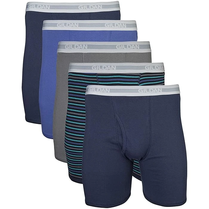 Gildan Men s Dyed Assorted Boxer Brief Underwear  5-Pack
