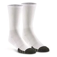 Under Armour Unisex Performance Tech Crew Socks, 6-pairs, Shoe Size 9-13