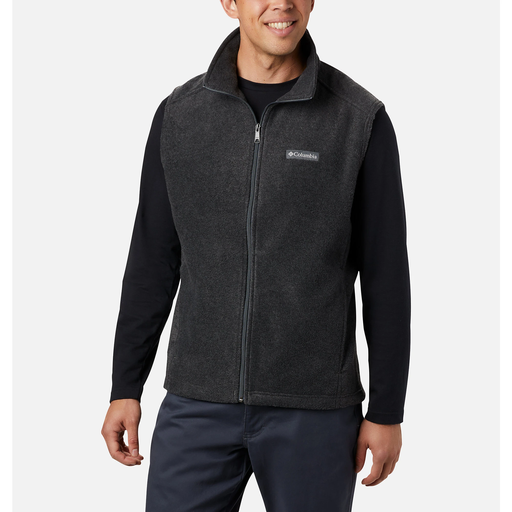 Columbia Men's Steens Mountain Fleece Vest - Xl - Charcoal Heather