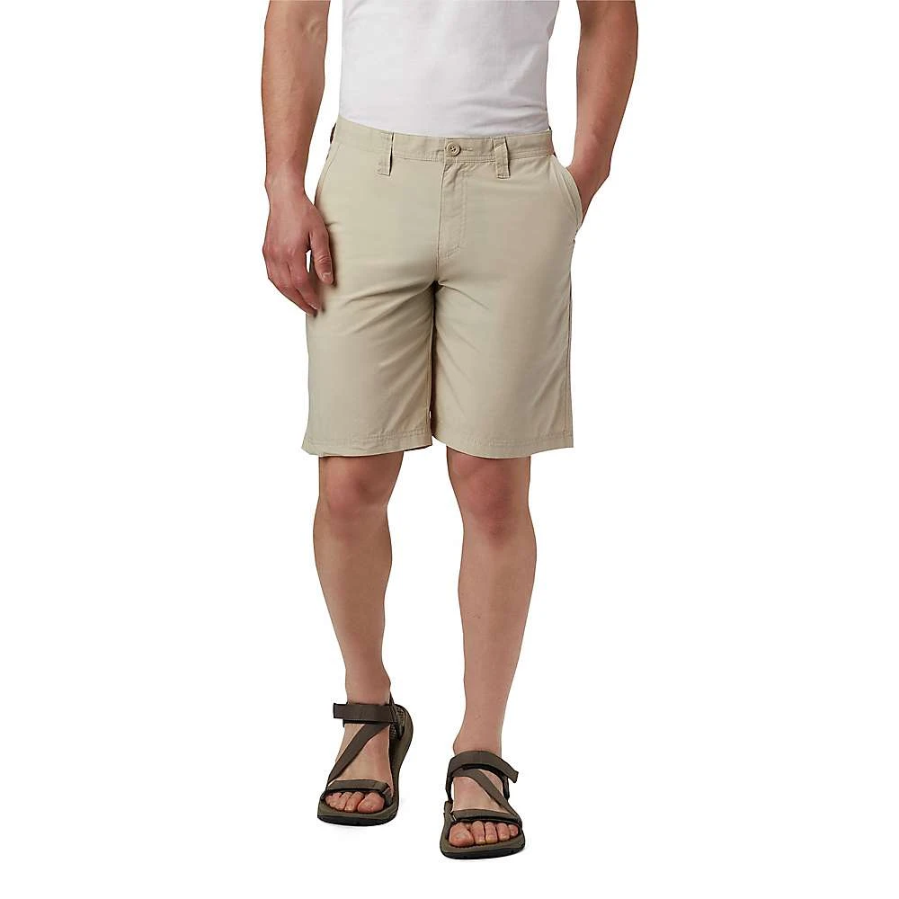 Columbia Men's Washed Out Flat-front Shorts - 10 Inch - Size 40 - Fossil Color