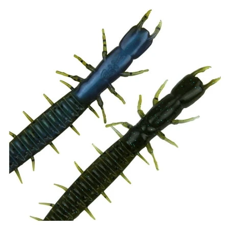 Tackle HD Hellgrammite 5-inch 10pk Green Pumpkin Blue